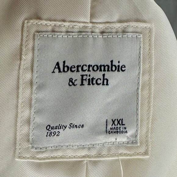 NWT Abercrombie & Fitch Off-White Tweed Jacket Size XXL - Picture 8 of 12